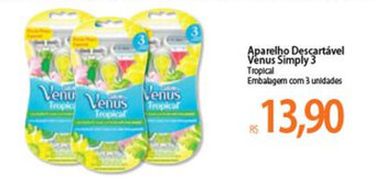 Atacadão Aparelho Descartavel Venus Simply 3 oferta