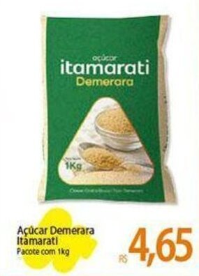 Atacadão Açúcar Demerara Itamarati Pacote com 1kg oferta