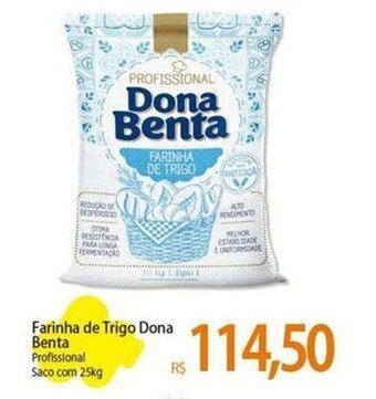 Farinha de Trigo Dona Benta Profissional Saco.com 25kg