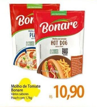 Atacadão Molho de Tomate Bonare Vários sabores Pouch com 1,7kg oferta