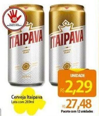 Atacadão Cerveja Itaipava Lata com 269ml oferta