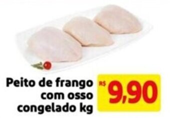 Mercado Extra Peito de frango com osso congelado kg oferta