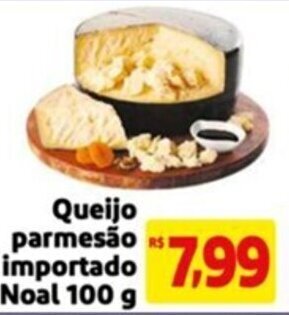 Mercado Extra Queijo parmesão importado Noal 100 g oferta