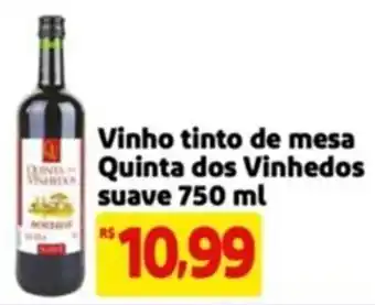 Mercado Extra Vinho tinto de Queijo parmesão Quinta dos Vinhedos suave 750 ml oferta