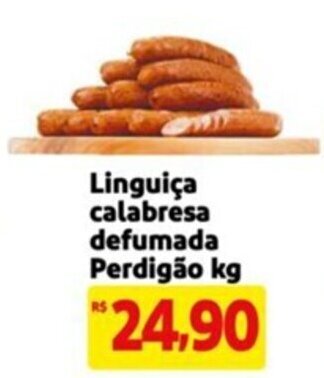 Mercado Extra Linguiça calabresa defumada Perdigão kg oferta
