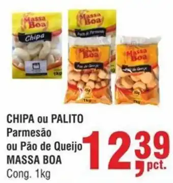 Chipa ou Palito Parmesão ou Pão de Queijo MASSA BOA Cong. 1kg