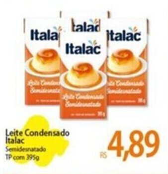 Atacadão Leite Condensado Italac Semidesnatado TP com 395g oferta