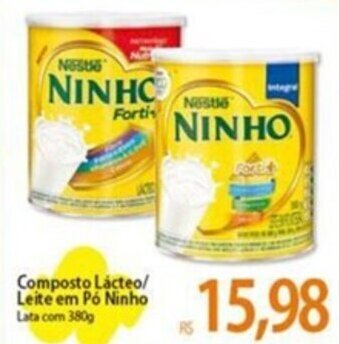 Atacadão Composto Lácteo/ Leite em Pó Ninho Lata com 380g oferta