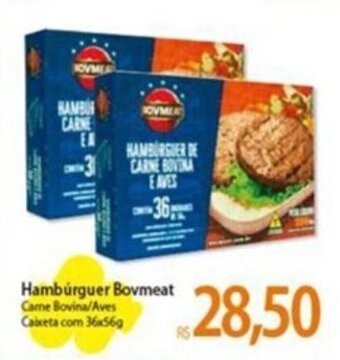 Atacadão Hambúrguer Bovmeat Came Bovina/Aves Caixeta com 36x56g oferta