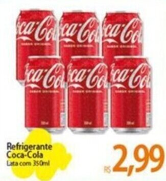 Atacadão Refrigerante Coca-Cola lata com 350ml oferta
