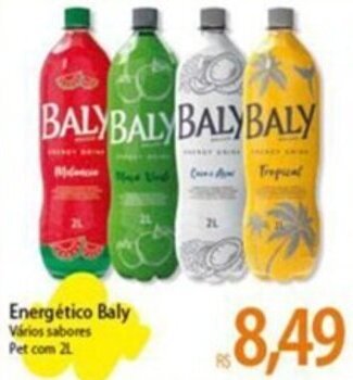 Atacadão Energético Baly Vários sabores Pet com 2L oferta