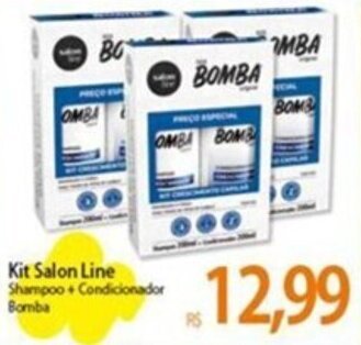 Atacadão Kit Salon Line Shampoo+ Condicionador Bomba oferta