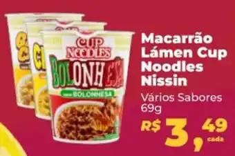Macarrão Lámen Cup Noodles Nissin 69g