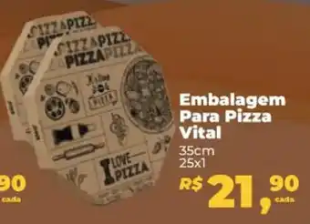 Embalagem Para Pizza Vital 35cm 25x1