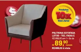 POLTRONA ESTOFADA LOTUS - TEC. FAIXA
