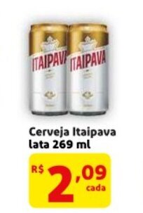 Mercado Extra Cerveja Itaipava lata 269ml oferta