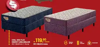 CONJ. BOX FLEX ENERGY 0,88x1,88x0,65 R$ 1.199,00 em 1 + 9x