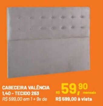 CABECEIRA VALÊNCIA 1,40- TECIDO 263