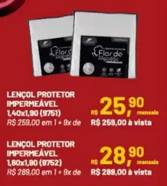 LENÇOL PROTETOR IMPERMEÁVEL 1,40x1,90 (9751)