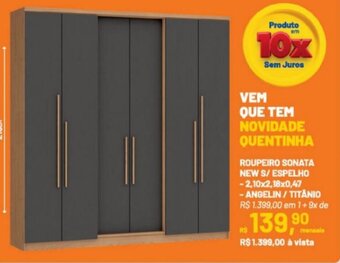 Toklar ROUPEIRO SONATA NEW S/ ESPELHO -2,10x2,18x0,47 oferta