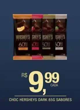DB Supermercados Choc hersheys dark 85g sabores oferta