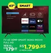 DB Supermercados Tv 43 semp smart roku full hd oferta