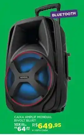 DB Supermercados Caixa amplificada mondial bivolt bluetooth oferta