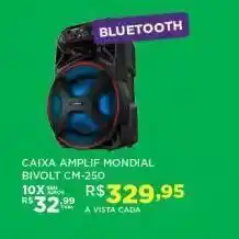 DB Supermercados Caixa amplificada mondial bivolt oferta