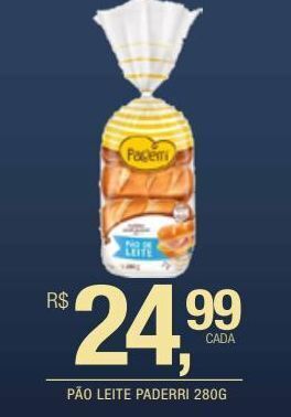 DB Supermercados Pão leite paderri 280g oferta