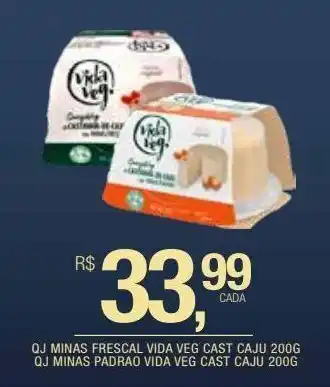 DB Supermercados Qj minas frescal vida veg cast caju 200g oferta
