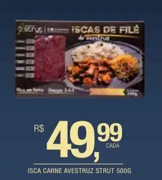 DB Supermercados Isca carne avestruz strut 500g oferta