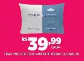 Travesseiro mic cotton suporte medio