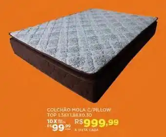 DB Supermercados Colchão mola c/pillow oferta