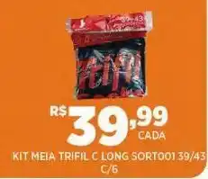 DB Supermercados Kit meias trifil c long sort oferta