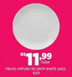 DB Supermercados Prato oxford 28cm white oferta