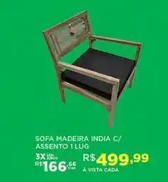 DB Supermercados Sofá madeira india oferta