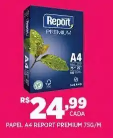 DB Supermercados Papel a4 report premium 75g oferta