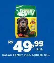DB Supermercados Ração family plus adulto 8 kg oferta