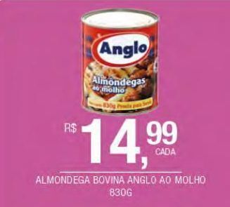 DB Supermercados Almôndega bovina anglo ao molho 830g oferta