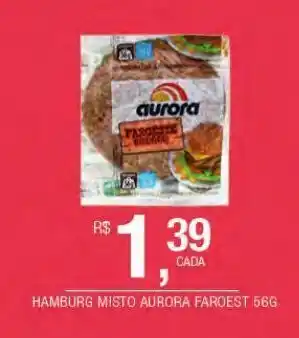 DB Supermercados Hambúrguer misto aurora faroeste 56g oferta