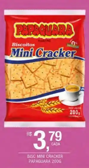 DB Supermercados Biscoito mini cracker papaguara 200g oferta