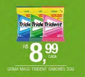 Goma masc trident sabores 32g
