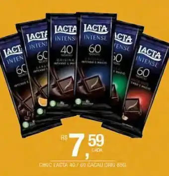 DB Supermercados Chocolate lacta 85g oferta