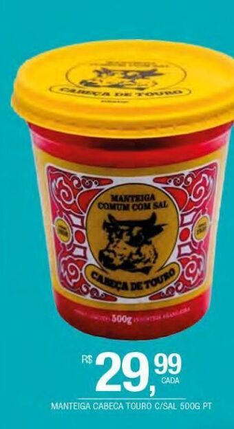 DB Supermercados Manteiga cabeça touro 500g oferta