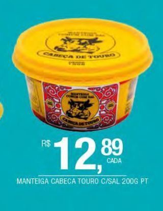DB Supermercados Manteiga cabeça touro 200g oferta