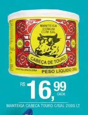 DB Supermercados Manteiga cabeça touro 200g oferta