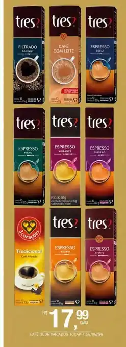 DB Supermercados Café 3 corações oferta