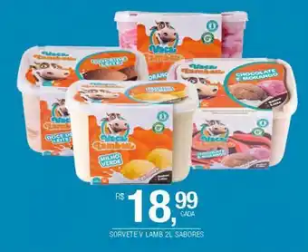 DB Supermercados Sorvete v lamb 2l sabores oferta