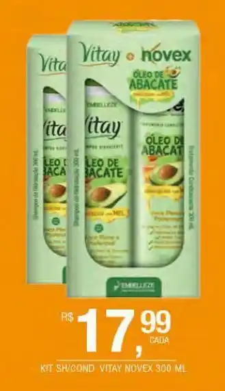 DB Supermercados Kit shampoo/condicionador novex 300ml oferta