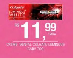Creme dental colgate luminous carv 70g